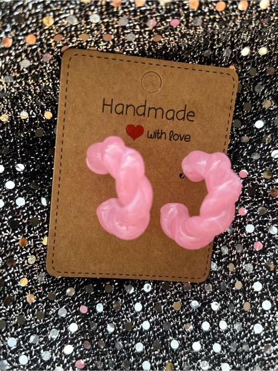 Accessories - Pink women’s Hoop Earrings - Brand